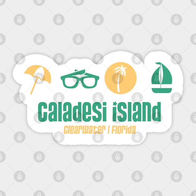 Caladesi Island - Clearwater, Florida - Best Beach in the World Sticker by Contentarama